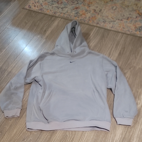 Nike Men's Light Gray Hoodie - Picture 1 of 9